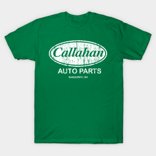 Tommy Boy T-Shirt - Callahan Auto Parts Automotive by Mavioso Good